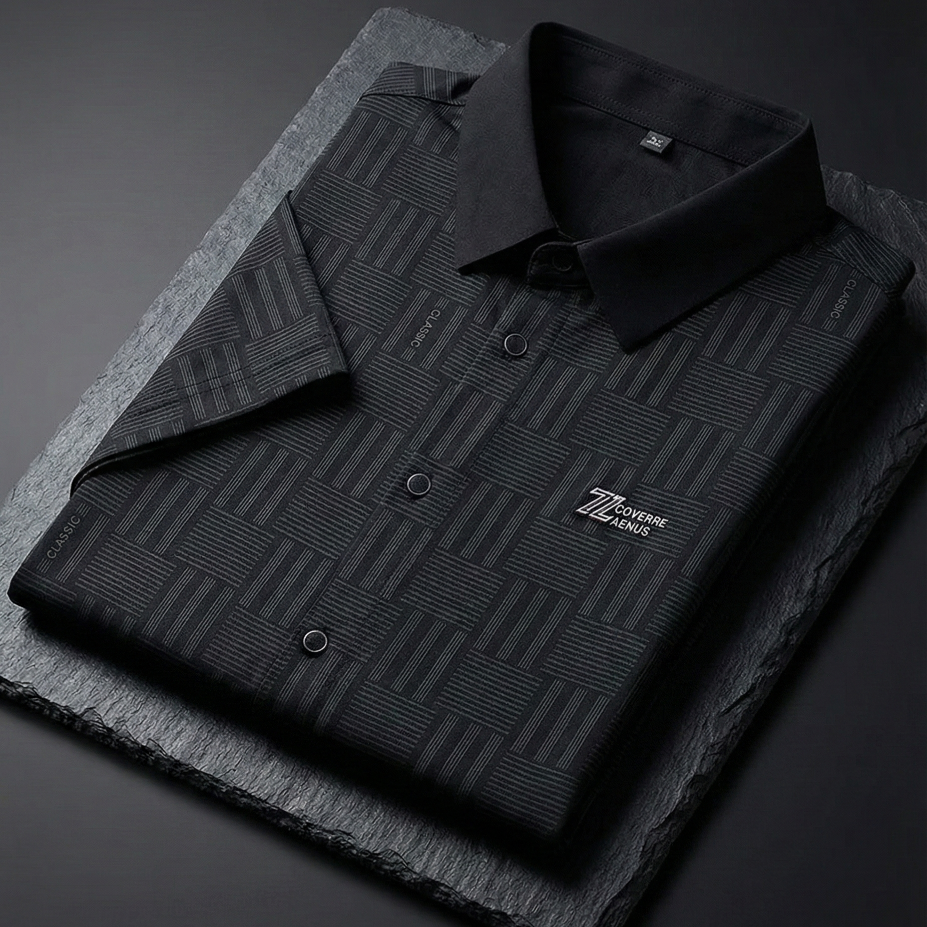 Eclipsed Grid Luxe Stitchless Shirt