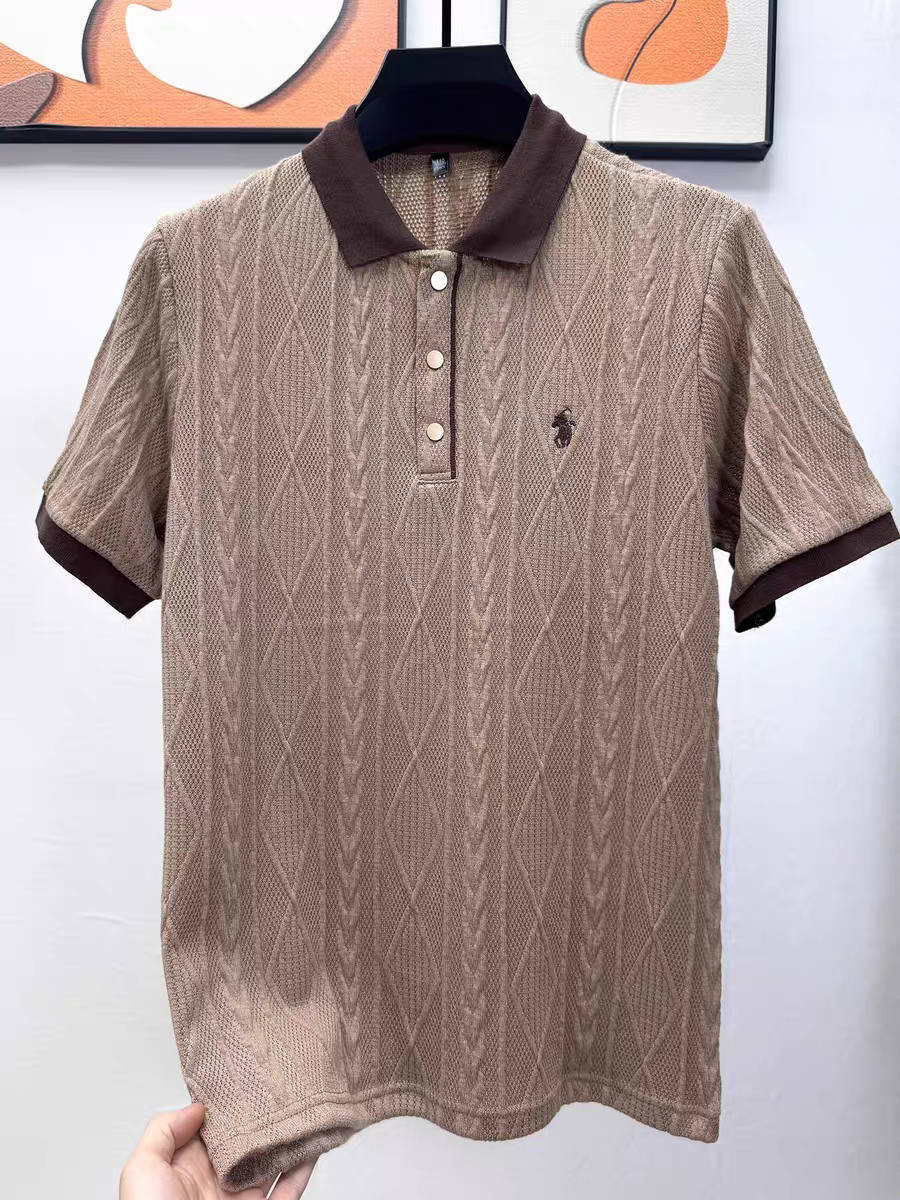 Ashen Crest Knit Polo
