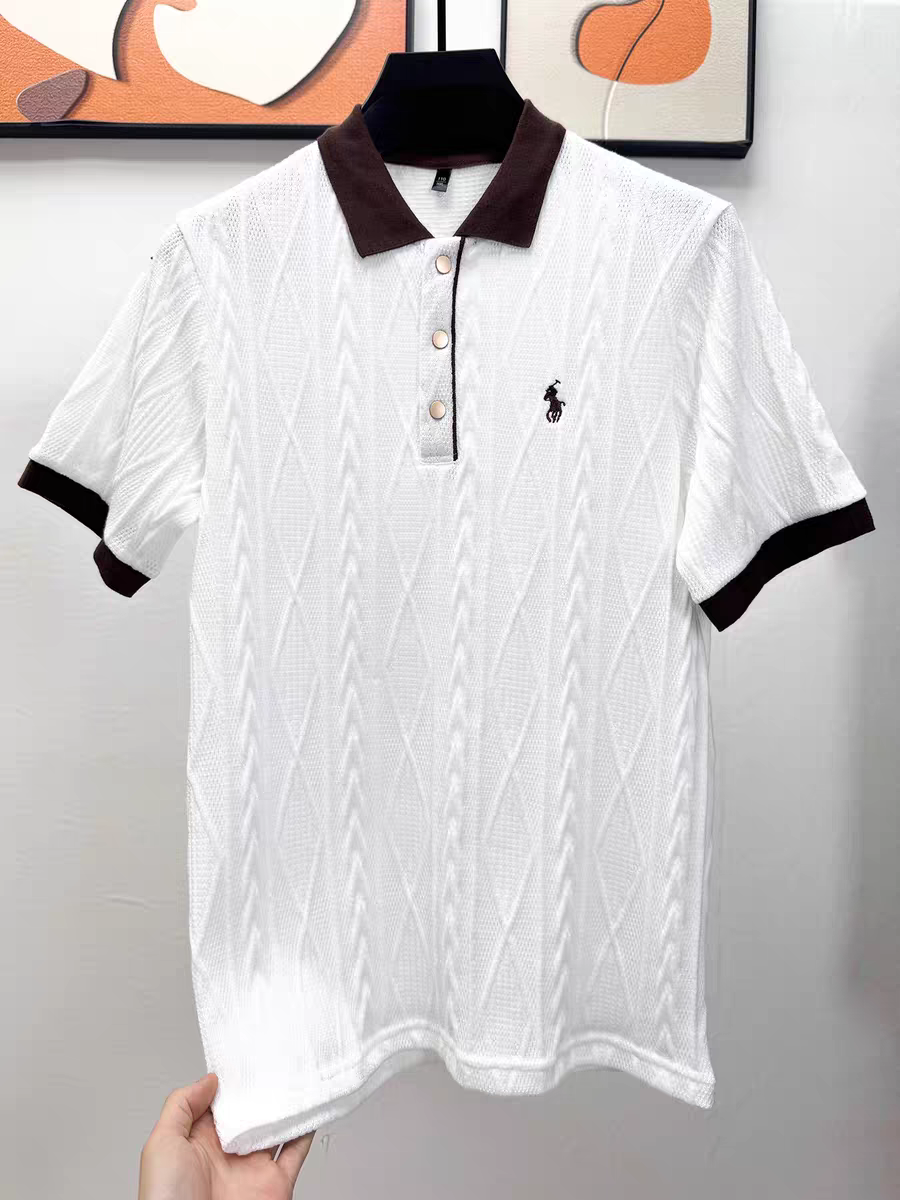 Ashen Crest Knit Polo