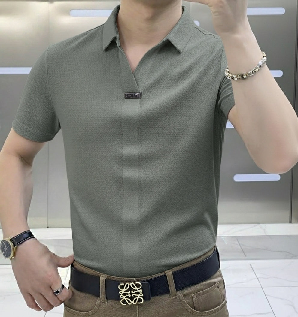 Elite TexturaPlacket Polo