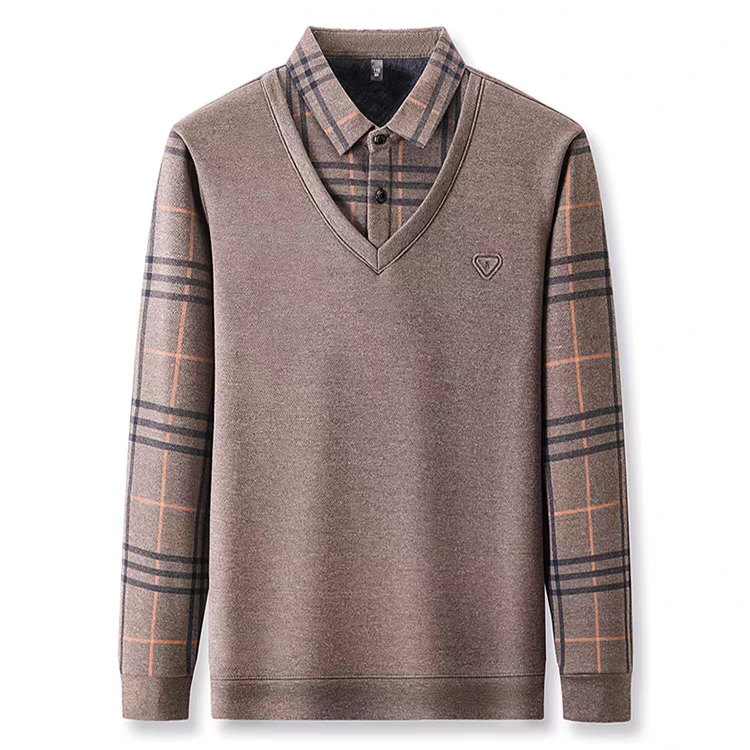 Heritage PlaidLayer Knit Shirt